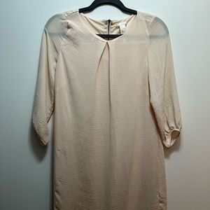 H&M Blush Flowy 3/4” Sleeve Dress